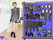 Fashion stylist selecting colorful clothes and accessories for a female character in the free dress-up game Divine Diva.