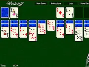 Westcliff Solitaire card game online, free Klondike variant with 10 columns, play strategic card game on PlayArcadeHub