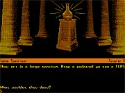 Thy Dungeonman 3 game screenshot showing the hero in a pixelated dungeon with a monster