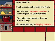 Idle Dungeon Master free online game constructing a monster lair and conquering the world in an idle clicker style