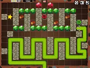 Play Snake Cave Escape online free puzzle game, guide the snake through dangerous cave maze