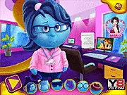 Play Sadness Office Makeover free online game, dress up and decorate the desk of the blue Inside Out character