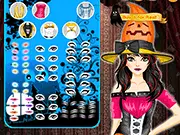 Halloween Wigs dress up free online game, spooky fashion styling, lovely young lady makeover