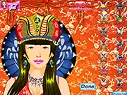 Chinese Wedding Makeover free dress up game styling a bride in a traditional Chinese wedding dress or Qipao