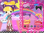 Fashion Style Dress Up free online game styling an adorable fashionista in stunning dress and accessories