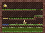 Rise 'N' Slime Free Online Platform Game Screenshot, Character Jumping on Platforms to Avoid the Rising Green Slime Water
