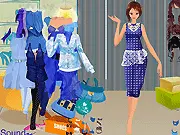 Berry Color Trend free online dress-up game, model wearing a stylish berry-colored gown