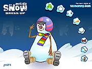 Mister Snow Dressup online game featuring the male character in a sailor or fisherman outfit with a seaside background.