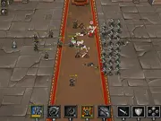Royal Warfare 2 game banner, hiring soldiers and fighting the Black Order, free online strategy and war game on PlayArcadeHub