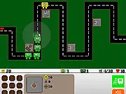 Troops Tower Defense free online game, strategic cannon placement and alien invasion on PlayArcadeHub