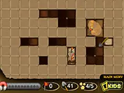 Goody Gold Digger game screenshot showing the character Goody digging for gold and gems in a subterranean level.