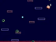 Screenshot of Evo Fall, a free online survival game where a ball named Evo dodges obstacles