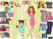 Stylish Mother Dress Up game screenshot - Mother and daughter fashion styling online