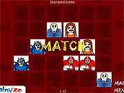 Memza memory matching card game, cartoon character cards face down on a grid, free online brain game