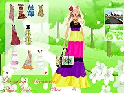 Free online fashion game Sweet as Berry Dressup featuring a girl styled in a soft pink, light, berry-themed dress
