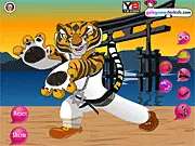Master Tigress Dress-Up free online game, customizing the kung fu warrior for battle