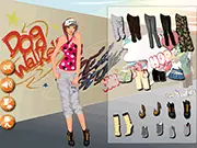 Stylized Rhythmic Clothes Dressup free online game, play trendy fashion style game, hip clothes dress up