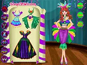 Mardi Gras Carnival dress up game, free costume design online, colorful fashion game