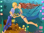 Mermaid Love Dress Up online game, showing a beautifully styled mermaid character with a colorful tail and accessories.