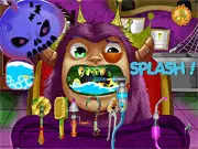 Monster Dentist game image, cleaning monster teeth online, free dental simulation game