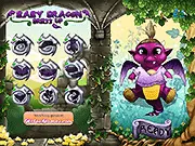 Baby Dragon Dressup free online fantasy game styling an adorable one-toothed baby dragon with colorful clothing and wings