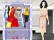 Beaded Styles Dress Up free online game screenshot, elegant woman in sophisticated beaded dress