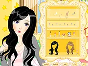 Dark Haired Sultry Look free online dress-up and makeup game | Lovely lady choosing a stunning outfit