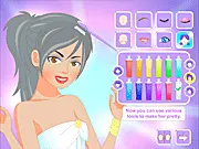 Dowdy Fairy Makeover free online game for girls featuring beauty masks, hair styling, and fairy dress up