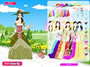 Play Princess and Little Dog Dress Up free online game, helping the princess choose a ballgown for her little dog walk on PlayArcadeHub.