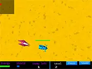 Spaceship Destroyer free online game, arcade shooter action, shooting enemy spaceship, spaceship upgrades, evading enemy blast