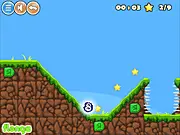 Magnetic free online physics puzzle platformer game where player activates runes to change gravity and collect stars