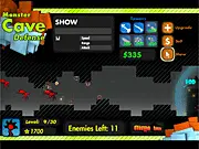 Play Monster Cave Defense free side-on defense game online, defend cave from monsters