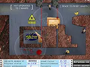 Screenshot of the Infinite Monkeys online puzzle platformer game, showing a monkey jumping across platforms with warpable blocks.
