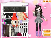 November Street Look free online dress up game, winter fashion coats and boots, play cold weather style game