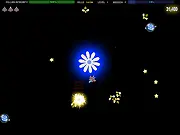 Bumblestorm free online game, arcade shooter defense, defend the Nectarverse, classic retro game PlayArcadeHub