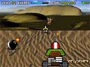 Super Kart Race free online game, dodge obstacles and power-ups, high-speed arcade racing game