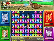 Puzzle Princes online battle game, free match-3 RPG combat, mage destroying magical orbs, play puzzle games on PlayArcadeHub