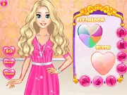 Screenshot of Princess Doll Outfit dress up game, showing a beautiful princess with different dresses and accessories to choose from