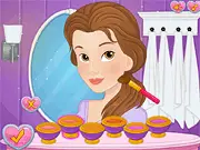 Screenshot of Princesses Love Rivals free online dress up game featuring Rapunzel and Belle choosing outfits for a date