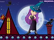Young Witch Dressup free online game character styling cute magic fashion