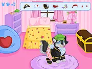 Katie Pup Dressup free online game, hidden items dressup, cute dog styling game, PlayArcadeHub puzzle game
