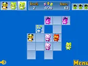 Play Pickies free online puzzle game, connect rows and columns of same-colored tiles to clear the board.