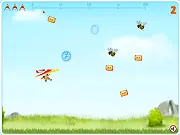 Nick Wilde A Postman free online game, character flying, evading bees, flappy style high-score game, delivering letters