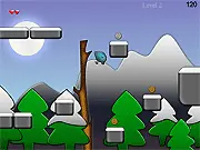 Play MountainSide free online classic platformer game at PlayArcadeHub, jumping with orange power ups