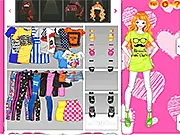Bright Beauty Girl free online dress up game, fashion game with bright colors and stylish outfits on PlayArcadeHub