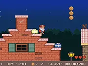 Sint Nicolaas free online platform game, collect presents and cookies, holiday game on PlayArcadeHub
