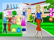 College Girl Style Dressup free online game, styling a fashionable and chic student for campus.