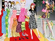 Runway Gown Dressup free online game, model wearing luxury dress, high-fashion styling game for girls, play dress up on PlayArcadeHub