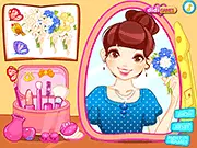 Flower Girl Make Up dress up and fashion game screenshot for free online play