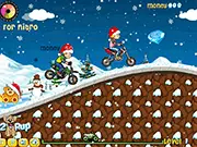 Snow Fall Race free online bike game with stunts and upgrades on PlayArcadeHub